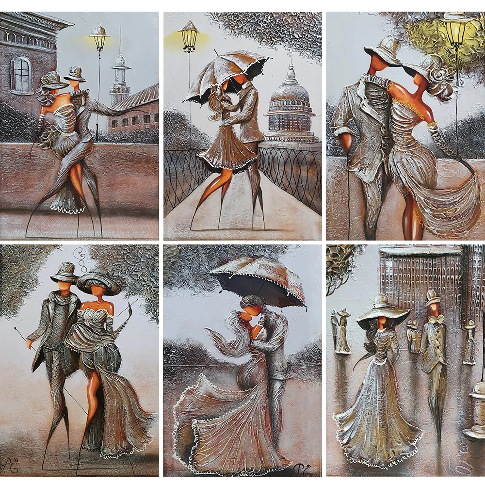 

DIY 5D Diamond Painting Romantic Elegant Couple Ladies Full Square Round Diamond Mosaic Embroidery Art Home Decoration Gift