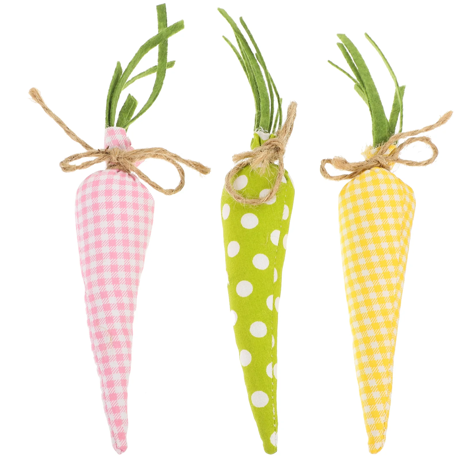 

3 Pcs Simulation Vegetable House Decorations Home Carrots Decors Fancy Ornaments Cloth Crafts Party