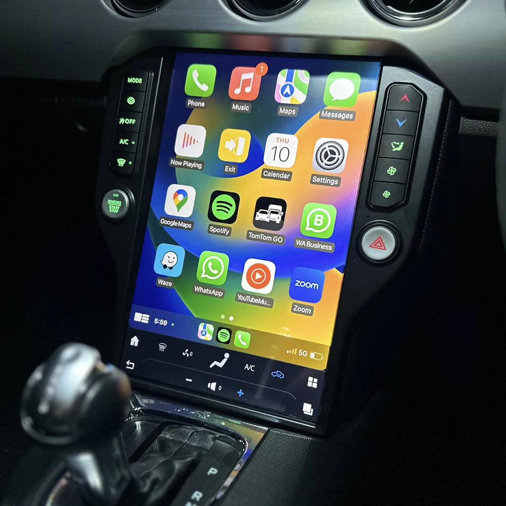 Мультимедийный DVD-плеер для Ford Mustang 2015-2023 Android 13 8G256G Carplay GPS-навигация сенсорный