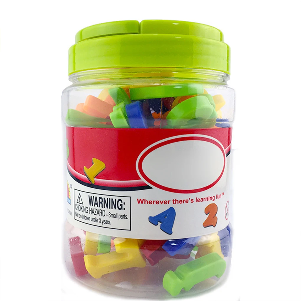 

78 Pieces Bottle Children Educational Alphabet Numbers Sticker Dormitory
