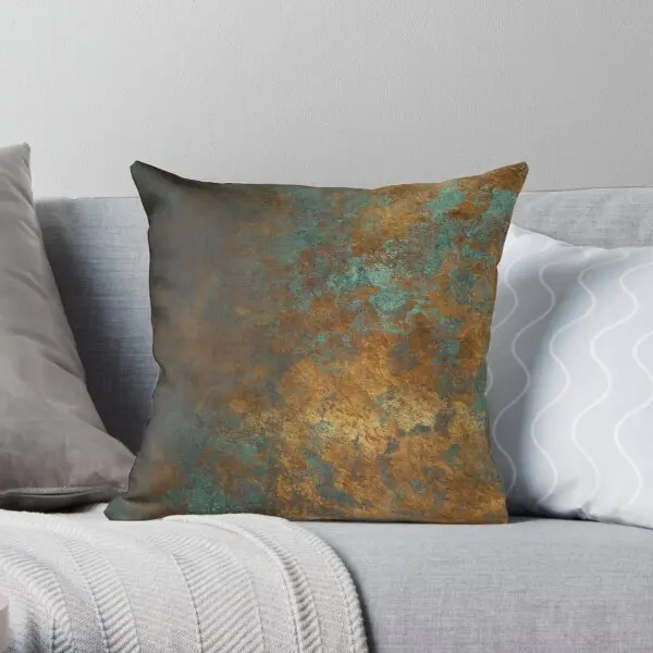 

Oxidized Copper Printing Throw Pillow Cover Fashion Fashion Soft Home Bedroom Wedding Throw Case Comfort Pillows not include