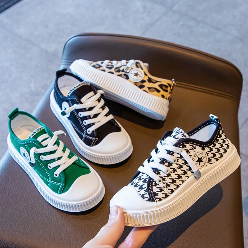 

High End Children's Shoes 2021 Summer And Autumn New Canvas Shoes Children's Shoes Children's Versatile Small Cloth Shoes Small