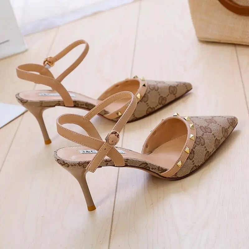 Кофейного цвета новый дизайн итальянская женская обувь элегантные остроносые