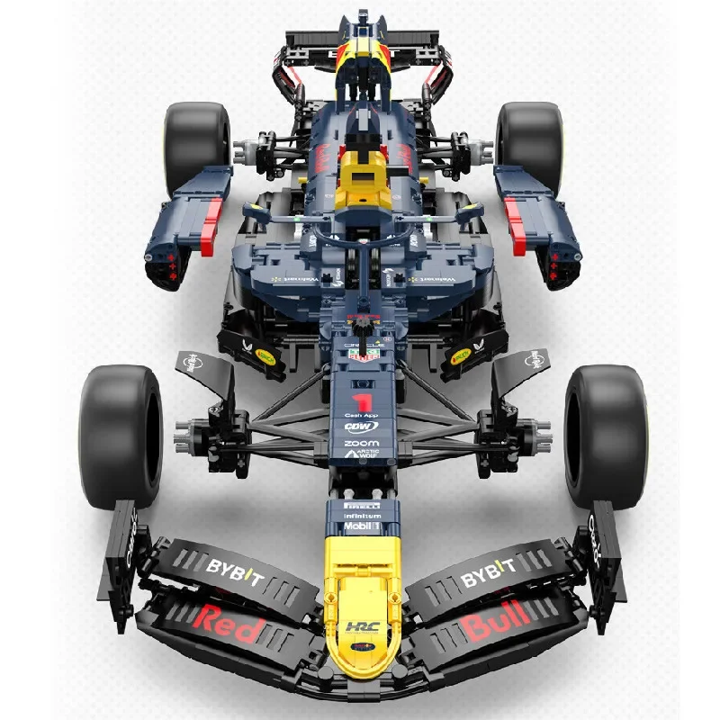 2509 шт. RASTAR Technic R/C 1:8 Bull F1 RB19 Кирпичи Супер гоночный Формула Строительные блоки