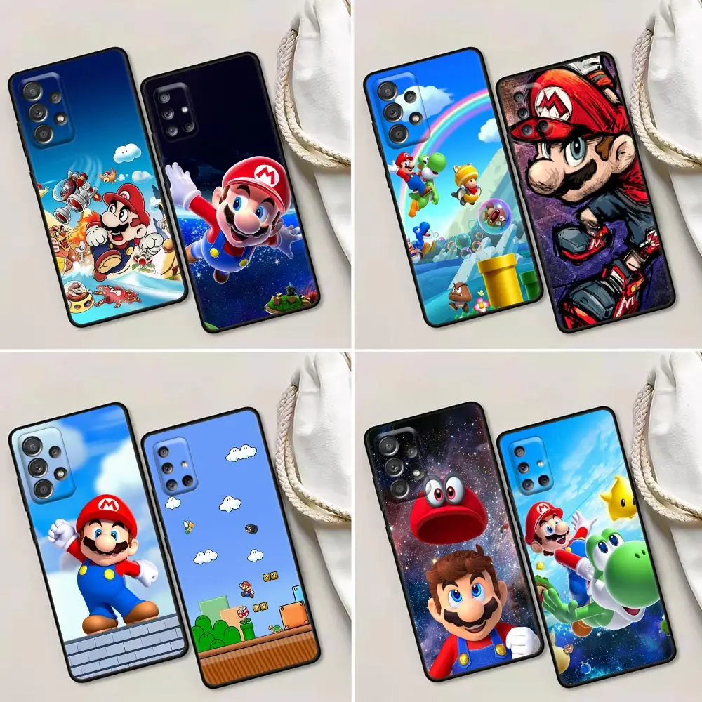 

Super Mario Phone Case for Samsung Galaxy A52 A53 A73 A72 A71 A32 A33 A51 A42 A13 A01 A91 Cover Retro Hot Old Game Coque Fundas