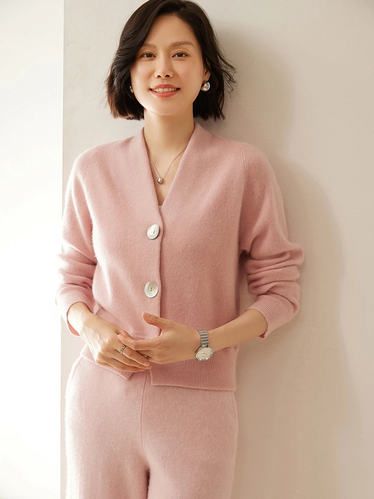 Женский кашемировый кардиган на осень-зиму