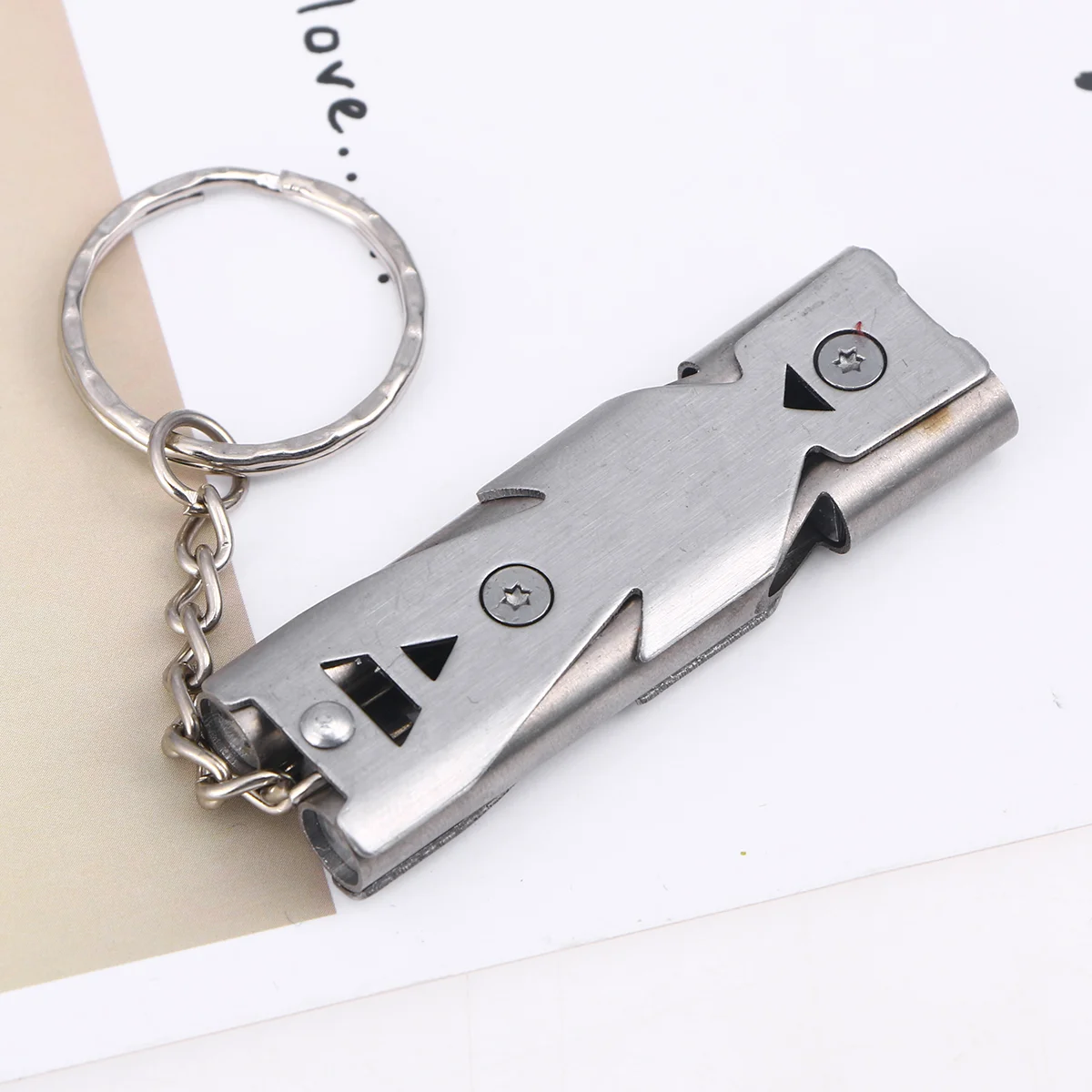 1 шт. аварийные свистки с высоким шагом двойные трубки свисток спасателя ремешок