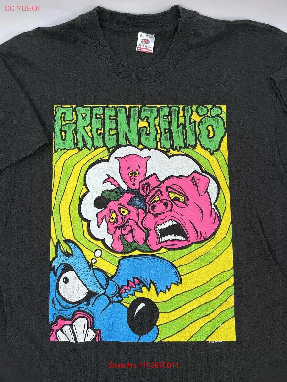 Винтажная футболка Green Jello Duh Tour 1993 аутентичная XL редкое имя OG 90-е годы