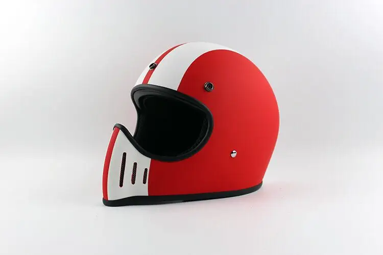 

Vintage Motorcycle Helmet Classic Retro Motorbike Design Lightweight Glass Fiber Full Face Small Shell Helmet