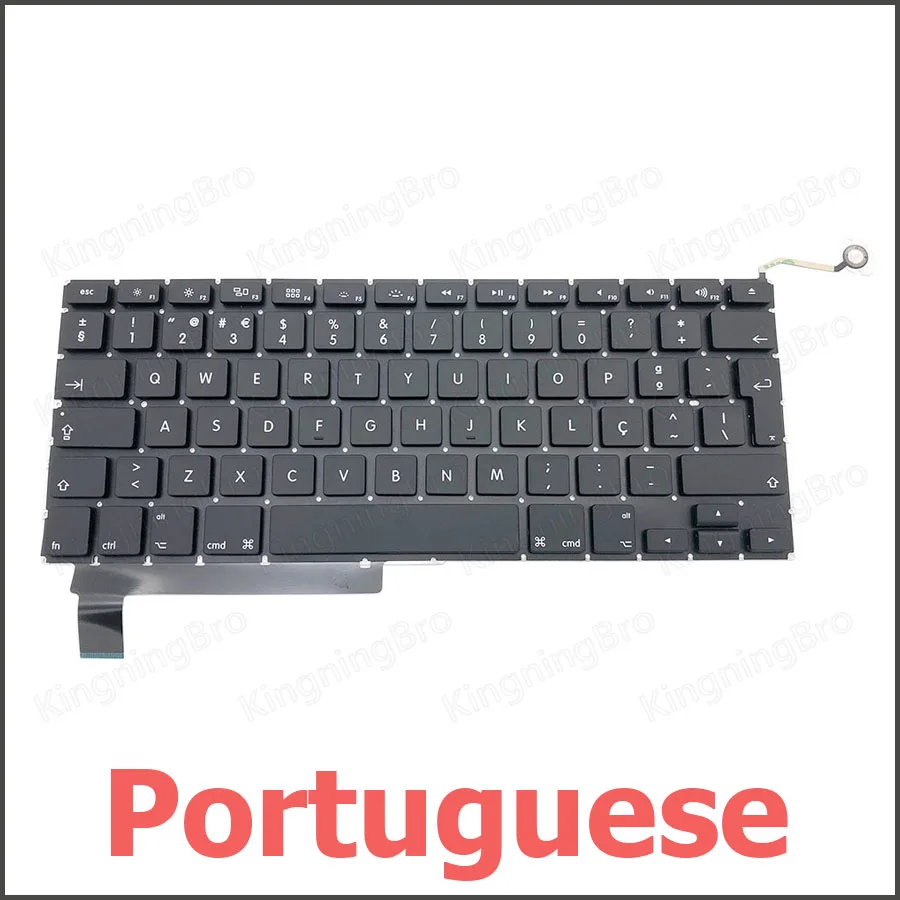 Замена клавиатуры для MacBook Pro 15 "A1286 португальской раскладки 2009 2010 2011 2012 годов - 5 штук / набор.