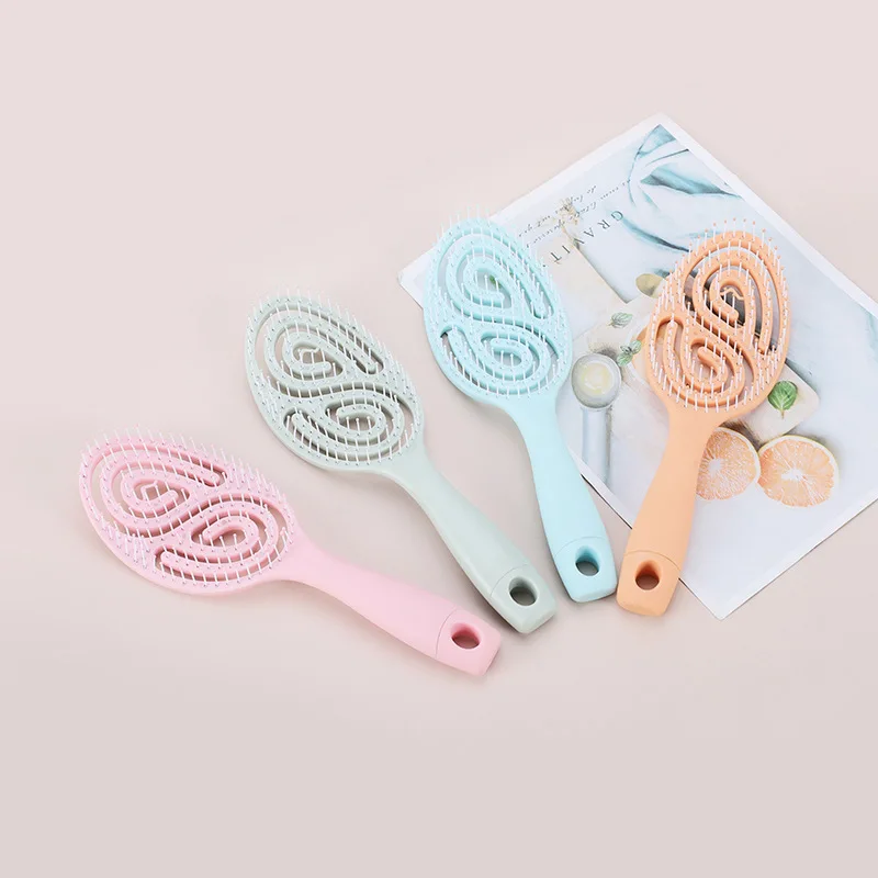 

Расслабляющая Массажная Расческа с отверстиями, портативная щетка для волос, Массажная щетка для рук, расческа для волос, волнистая расческа