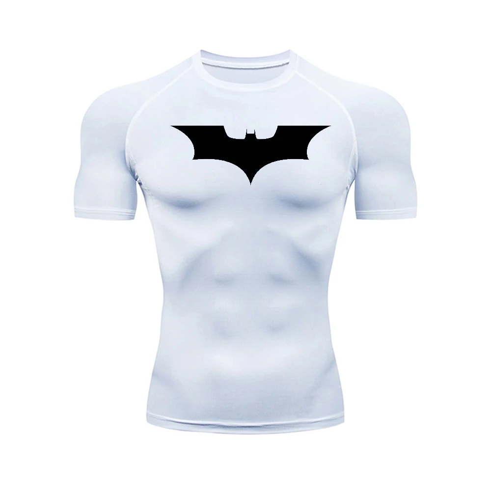 Мужские Спортивные Компрессионные рубашки спортивные быстросохнущие дышащие