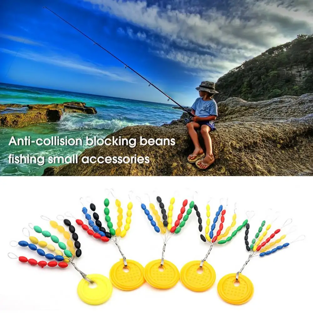 

Quality Fishing Space Beans Colorful Rubber Float Space Beans Olive Shape Fishing Space Beans