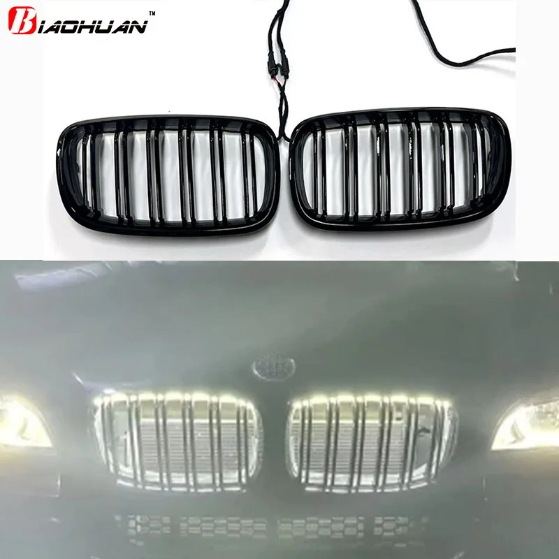 Для BMW F01 F02 F10 F07 F20 F25 F22 F23 F30 F35 F34 F36 F80 F82 F87 F15 E70 E60E90С светодиодными фонарями Автомобильный передний бампер Решетка почек (art.: 3920d2acd76cb) - 3920d2acd76cb