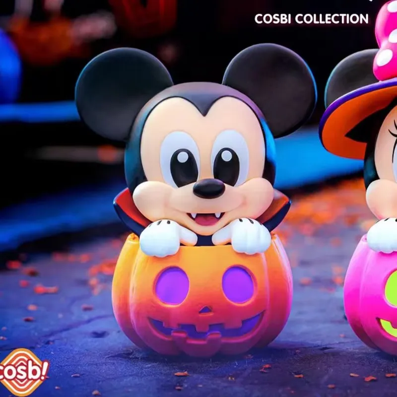 Подлинная Mystery Box Disney Микки Маус и друзья тыквенная серия стежка ПВХ модель
