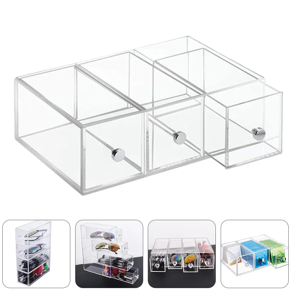 

Tea Organizer Storagebox Holder Packet Countertop Packets Bin Acrylic Drawers Stackabledesk Sugar Beverage Condimentcosmetic