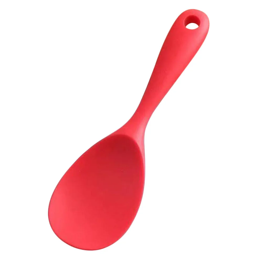 

Rice Spoon Paddle Spatula Cooker Ladle Serving Scooper Silicone Kitchen Scoop Potato Cooking Stick Non Server Sushi Spoons Soup