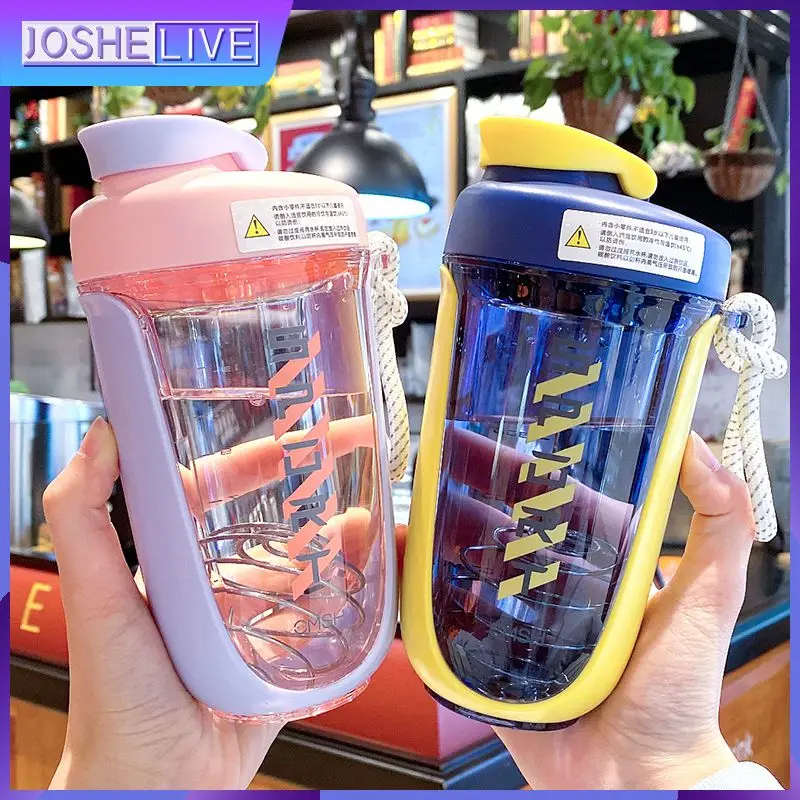 

Sports Water Bottle Shaker Bottles Protein Powder Stir Cups Lovers' Cup Leak Proof Durable Portable Coffee Mixing Cup
