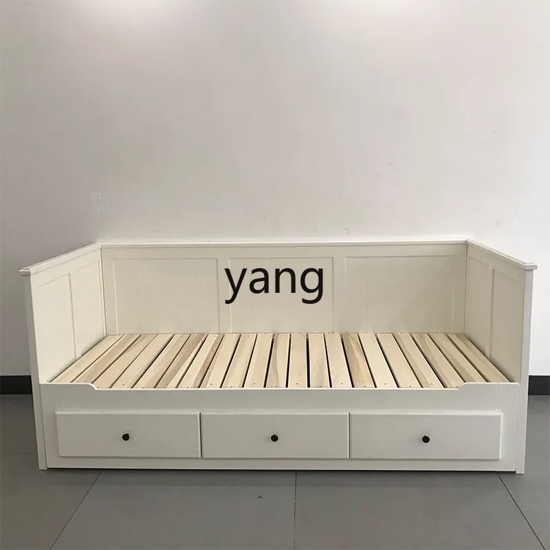 Многофункциональный диван-кровать из массива дерева простой выдвижной