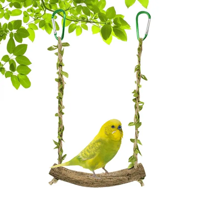

Birds Swing Toys Climbing Chewing Perch Stands Toy Parrot Swing Bird Cage Toys Accessories For Parakeets Cockatiels Finches