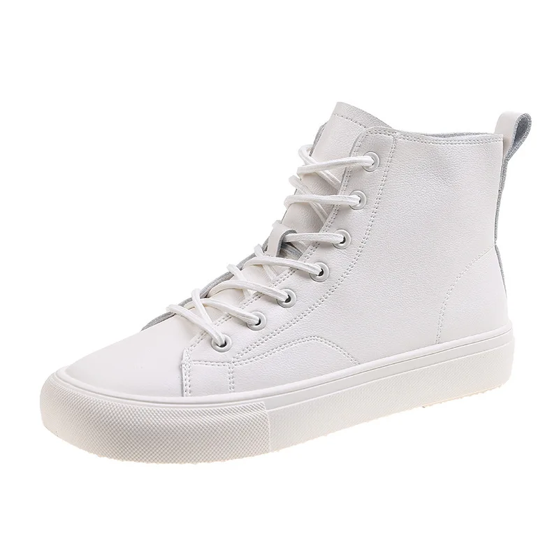 

Women's Flat Shoes Spring 2022 Women's Shoes Fashion Small White Shoes Women's High Top Soft Leather Sneakers Women's Shoes