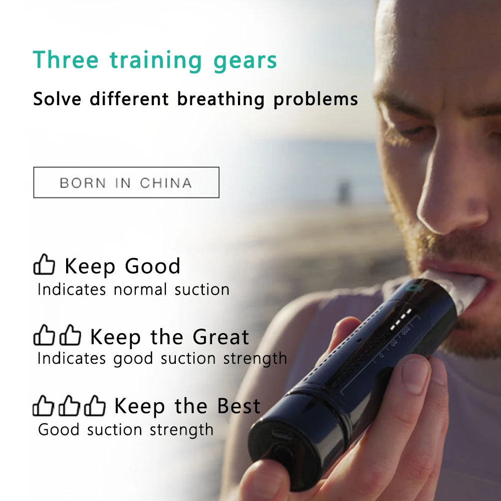 

Breathing Exercise Device for Lungs Created by The Most Recognized Breathing Experts Lung Exerciser Device - Perfect for Athlete