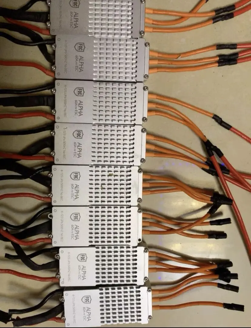 Фото Б/у 95% Новый tmotor t-motor FOC ALPHA 60A LV 18-25,2 V ESC Регулятор скорости для MN505S MN601S U8II/Lite motor №2