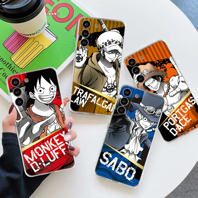 

Прозрачный чехол King One Piece для Samsung Galaxy S23 S22 S20 FE S21 S10 Plus S23Ultra S23Plus, чехол для телефона