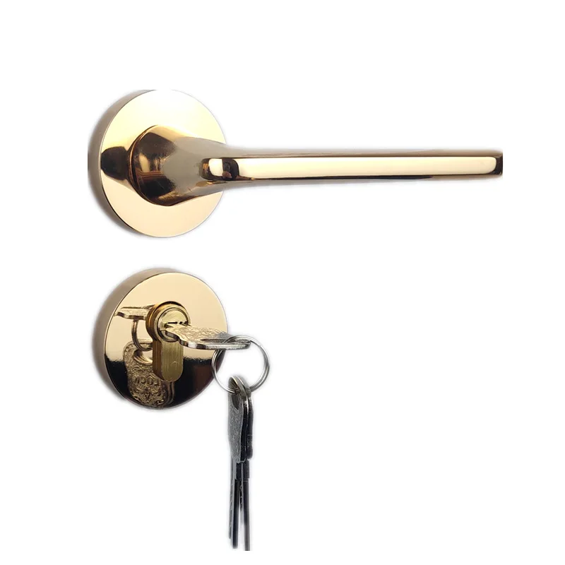 

Zinc Alloy Bedroom Silent Anti-theft Door Lock Home Mechanical Split Golden Door Locks Handle Furniture Hardware Accessories