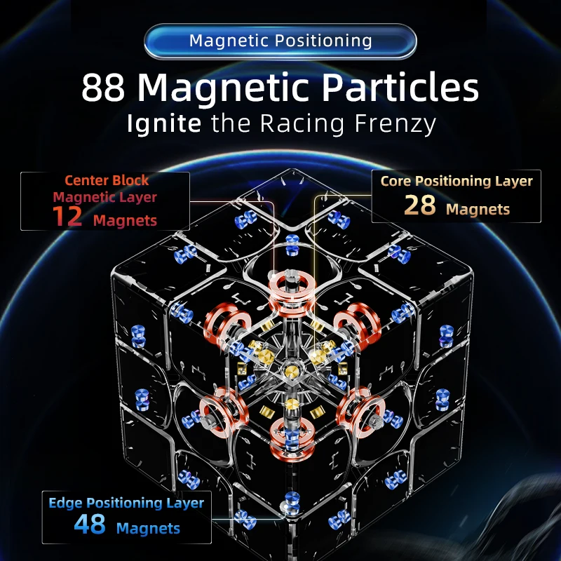 MOYU Huameng TG 3x3 магнитный УФ-волшебный куб Maglev Speed Cube головоломки игрушки подарок для