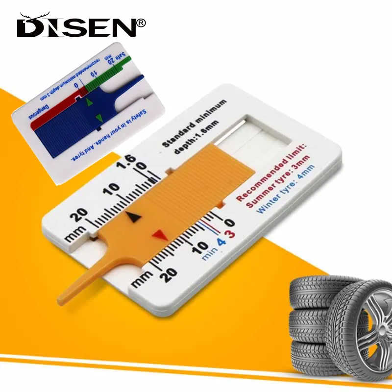 

0 - 20mm Auto Tyre Tread Depth Gauge Caliper Tire Wheel Measure Meter Tyre Thickness Detection Depth Gauge Tool