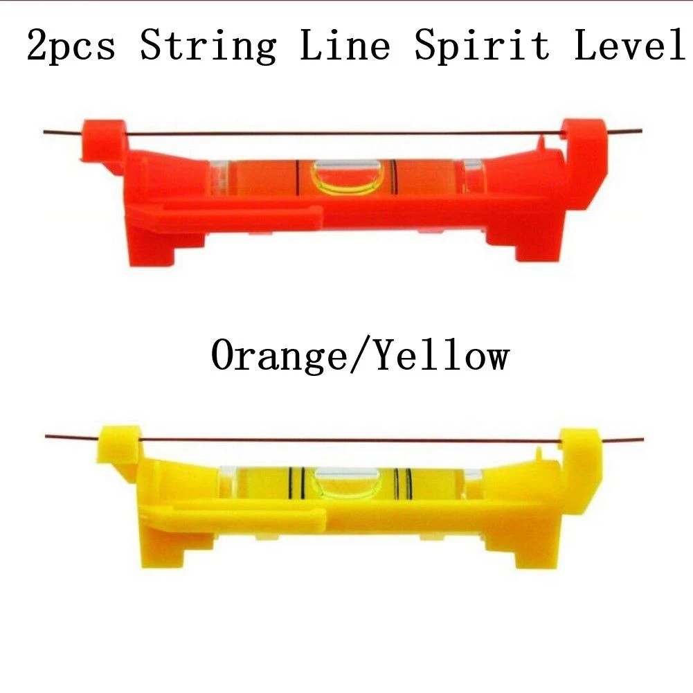

2 Pcs Line Hanging Bubble Level Gradienter For Building Construction String Level Mini Horizontal Bubble Spirit Levels Tools