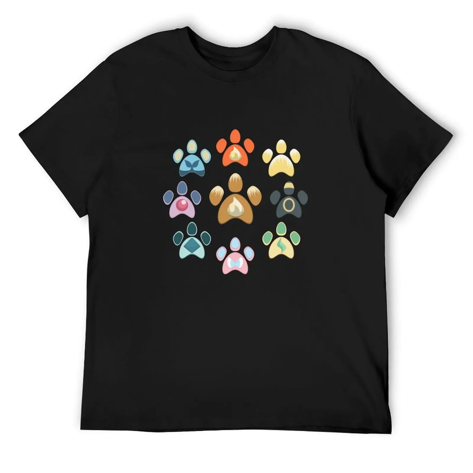 Футболка Eeveelution Pawprints новое издание футболки милые топы больших размеров для