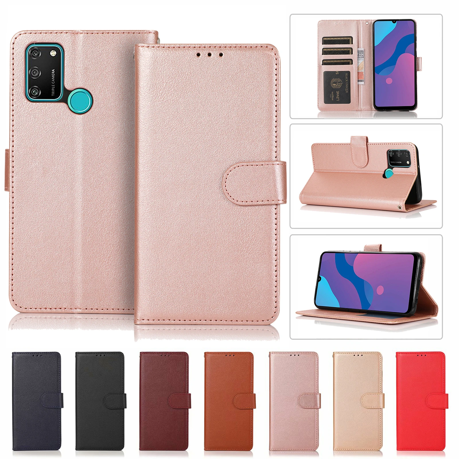 

Leather Case for Huawei P30 P40 P20 Pro P10 P9 P8 P Smart Y7 Y6 Y5 2019 2018 Y5P Y6P Y7P Y8P Flip Wallet Funda Protective Cover