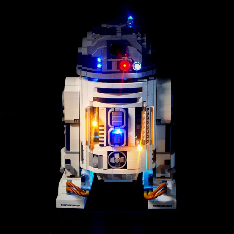 Фото Премиум-набор светодиодной подсветки для Lego 75308 R2-D2 (только светодиодная подсветка, без модели из блоков) — осветите свои творения. №5