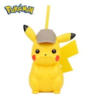 19 5cm pokemon pikachu water sippy cup creative cartoon cups with straws water bottles outdoor portable childrens cups 650ml