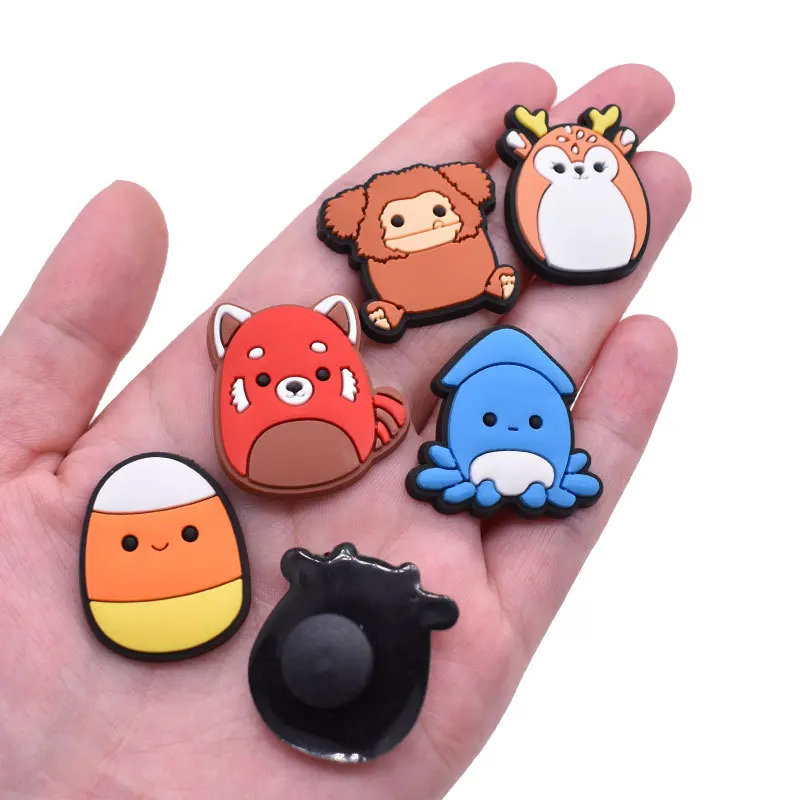 28pcs/set Cut Croc Charms Accessories Sneakers Animals  Shoe Decorations Pins For Croc Jibz Kids Party Gifts