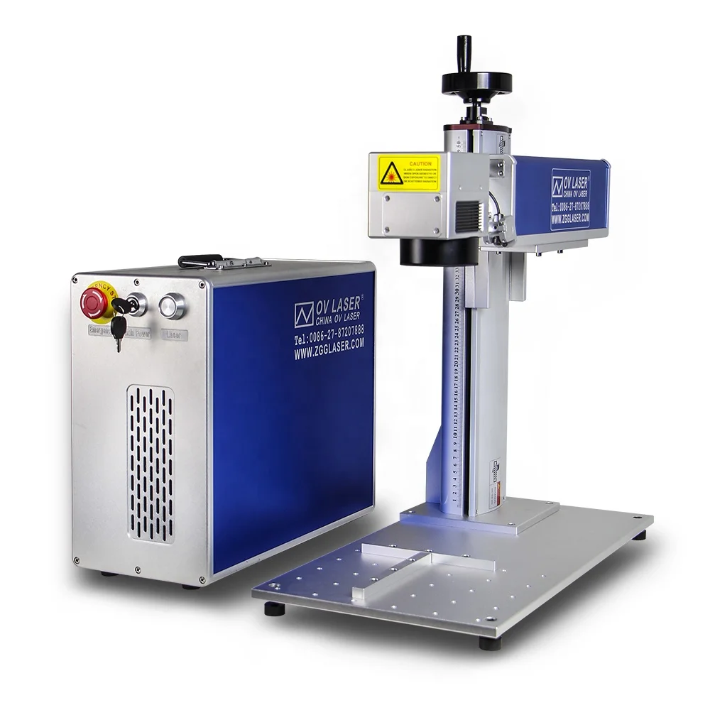 

20w 30w Fiber laser marking machine for metal ,non metal mirror with coating 50w laser fiber marking