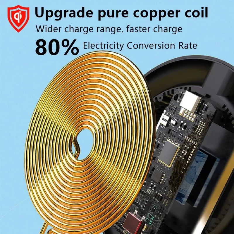 

2023 Wireless Charger 10W/7.5W/5W QC3.0 Fast Phone Charger for phones Wireless USB Charger Pad power bank smartphone celulares