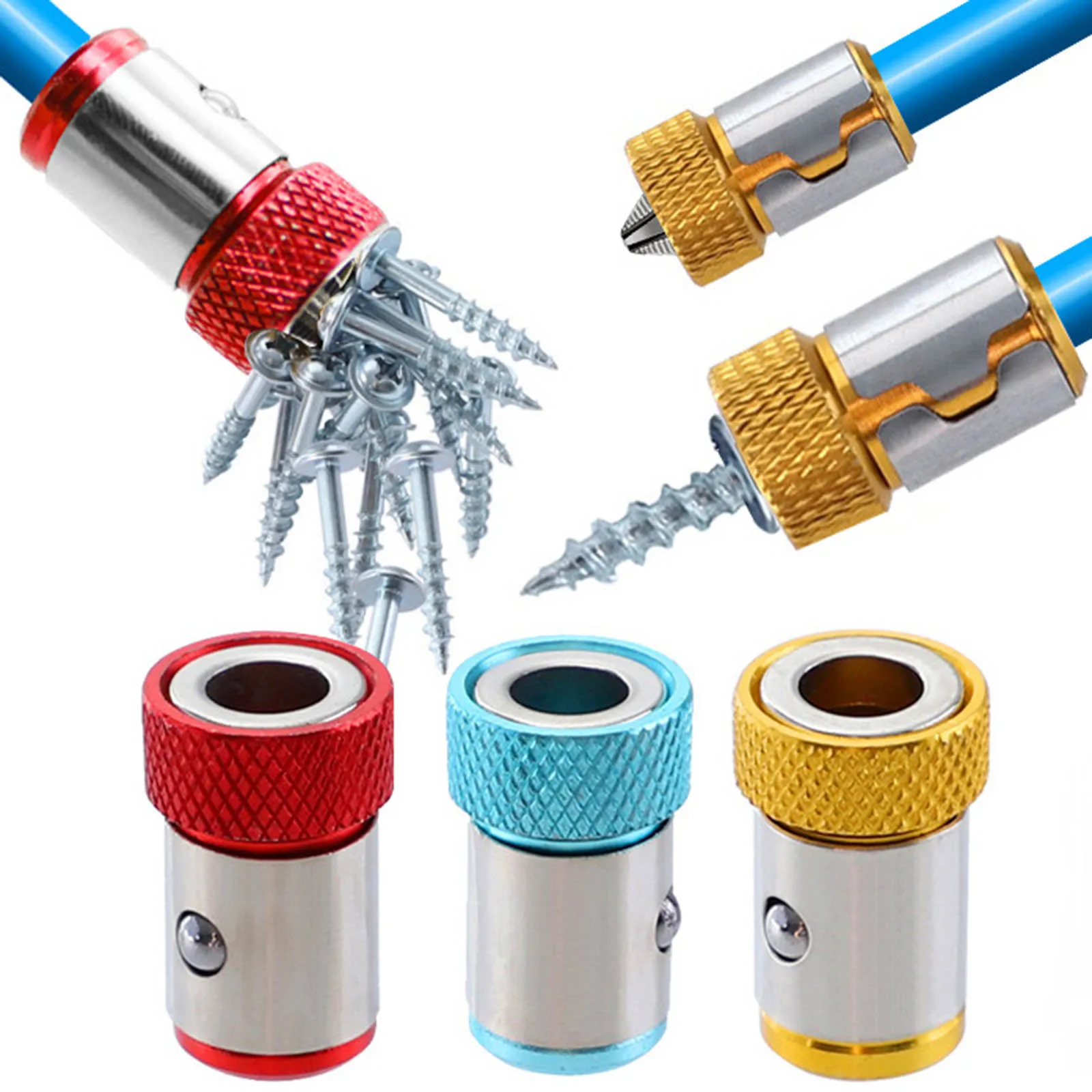 

3Pcs Bit Magnetizer Rings Magnetic Rings for Strong Magnetizer Drill Bit