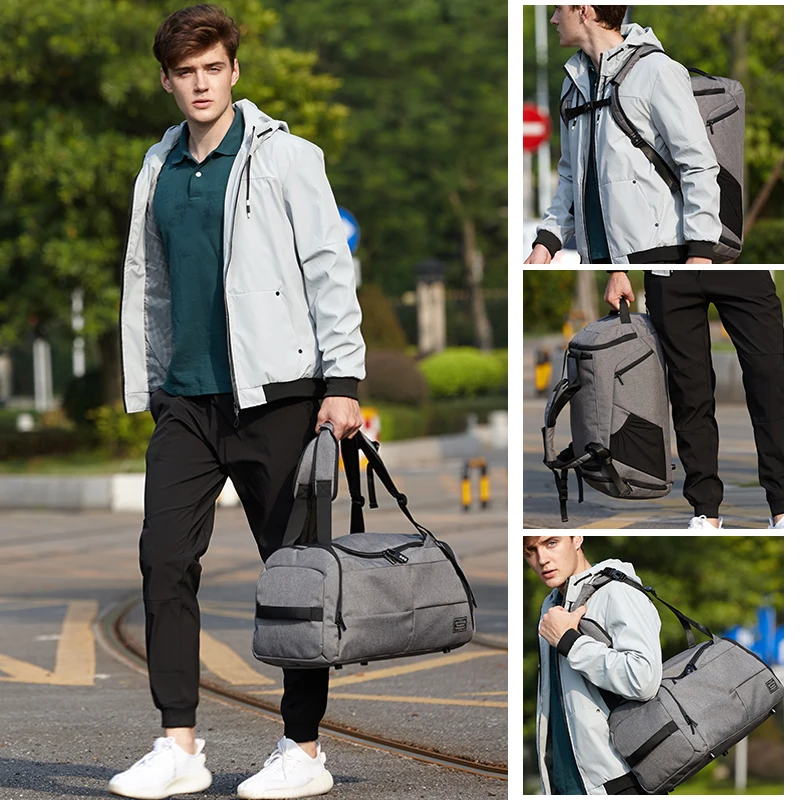 

Large Capacity Travel Duffles Luggage Backpack for Sports Fitness Laptop Storage with Shoes Pocket Weekend Hand Bag Travel