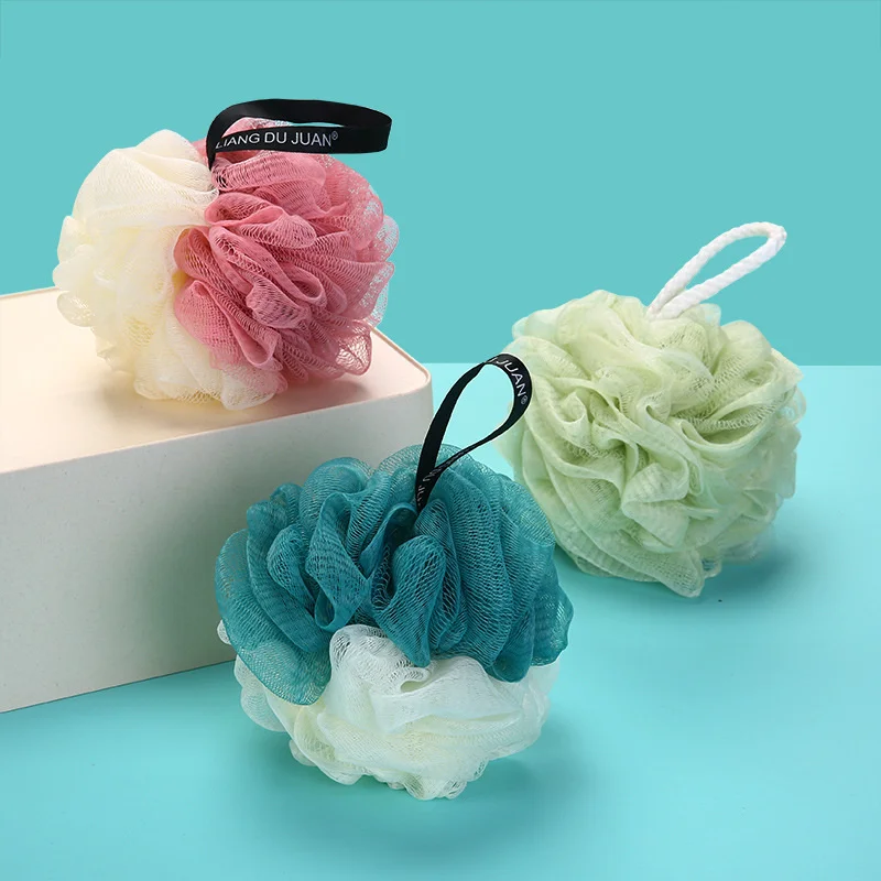 

Large Size Bath Balls Rich Bubbles Body Flower Bath Sponge Shower Brush Body Wash Scrubber Mesh Soft Brush