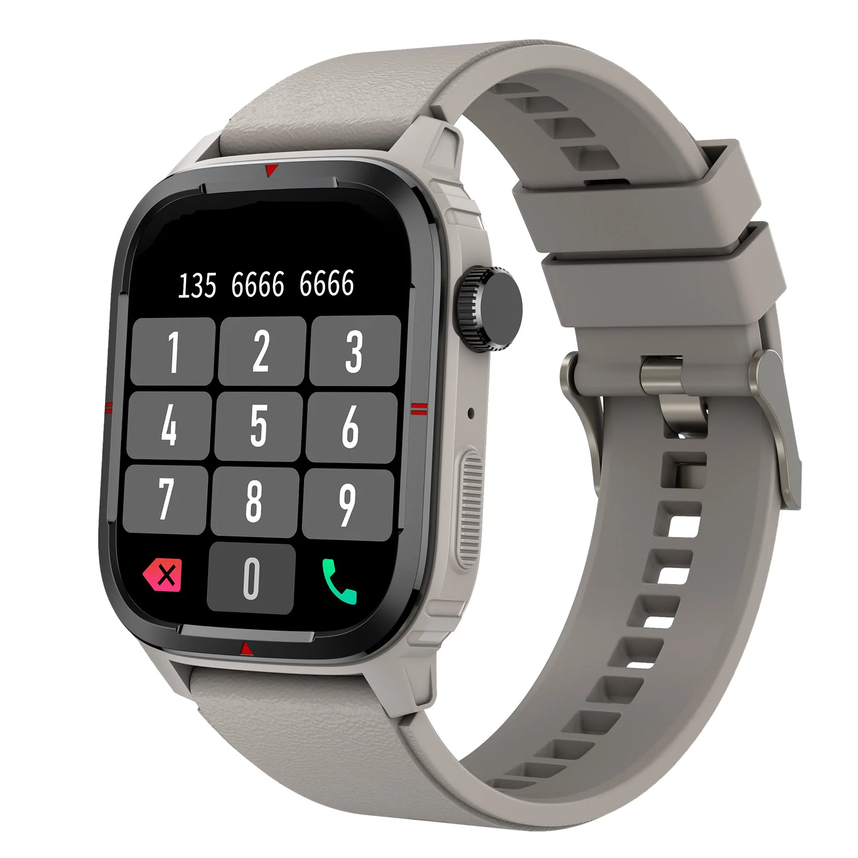 

Q25 Smartwatch 1.7-Inch Realtek 8762D 240X280 BT Call Music Play Body Temperature Heart Rate Monitor Sports Watch Grey