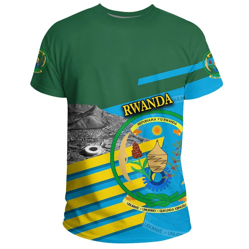 Футболка с 3D-принтом в африканском стиле для мужчин и детей повседневная