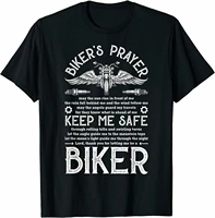 bikers prayer keep me safe vintage motorcycle biker t shirt summer cotton short sleeve o neck mens t shirt new s 3xl