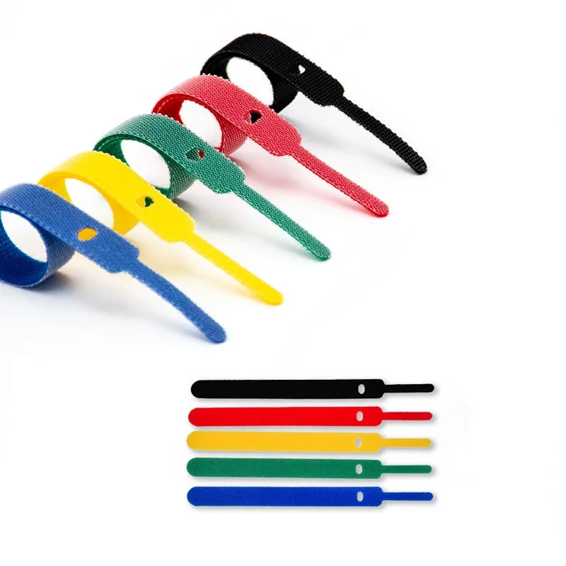 10pcs Colored Reusable Cable Ties Nylon Loop Wrap for Wire Indoor Outdoor Plastics Wrap Zip Bundle Bandage Tie 12mm*150mm