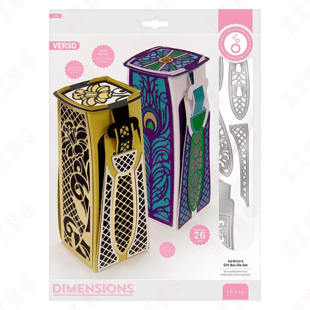 

New Scrapbook Diary Decoration Embossing Template Diy Greeting Card Handmade Craft Jardiniere Gift Box Molds Metal Cutting Dies