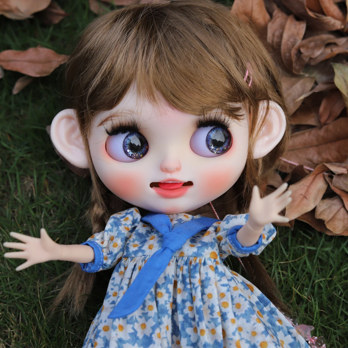 

ICY RBL+ Blyth Doll 1/6 Joint Body 30CM BJD Toys White Shin Sculpting And Makeup Handmade Poppy style Matte Face doll 9.23.65