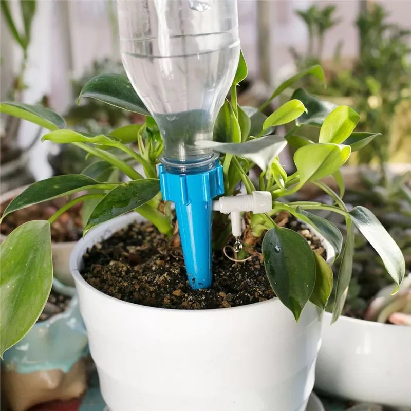 

NEW2023 6Pcs Self-contained Auto Drip Irrigation Watering System Automatic Watering Spike Waterers for Plants Flower Indoor Hous