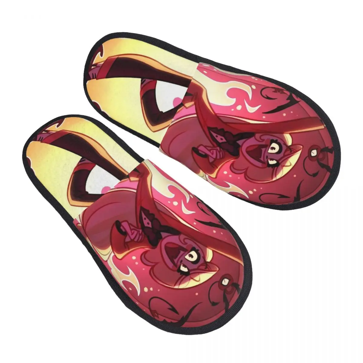 Зимние домашние тапочки Charlie Morningstar H-HazbinHotels бытовые меховые шлепанцы для